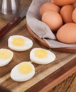 Sliced Hard Boiled Eggs Royalty Free Stock Photo