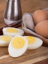 Sliced Hard Boiled Eggs Royalty Free Stock Photo