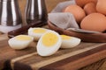 Sliced Hard Boiled Eggs Royalty Free Stock Photo