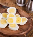 Sliced Hard Boiled Eggs Royalty Free Stock Photo