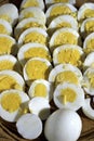 Sliced Hardboiled Eggs