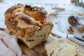 Sliced homemade fresh bread Royalty Free Stock Photo