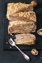 Sliced Homemade Honey Cake