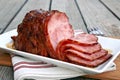 Honey Glazed Ham Royalty Free Stock Photo