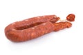Sliced Iberian chorizo Royalty Free Stock Photo