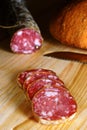 Sliced Italian Salami Royalty Free Stock Photo