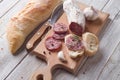 Sliced Italian Salami Royalty Free Stock Photo