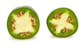 sliced jalapeno pepper Royalty Free Stock Photo