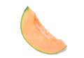 Sliced japanese melons, orange melon or cantaloupe melon Royalty Free Stock Photo