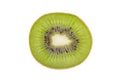 Sliced kiwi fruit isolated on white background Royalty Free Stock Photo