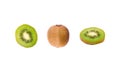 Sliced kiwi isolated Royalty Free Stock Photo