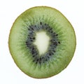 Sliced kiwi isolated on white Royalty Free Stock Photo