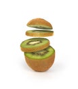 Sliced kiwi