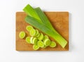 Sliced leek