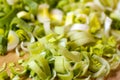 Sliced leeks Royalty Free Stock Photo