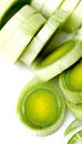 Sliced Leeks Royalty Free Stock Photo