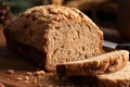 Sliced Loaf of Banana Nut Bread Royalty Free Stock Photo