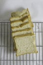 Sliced Loaf Bread Arrangement Royalty Free Stock Photo
