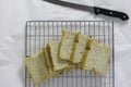 Sliced Loaf Bread Arrangement Royalty Free Stock Photo