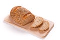 Sliced Loaf Of Bread On A Cutting Board