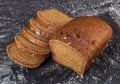 Sliced loaf rye bread Royalty Free Stock Photo