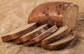 Sliced loaf rye bread Royalty Free Stock Photo