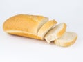 Sliced long loaf bread Royalty Free Stock Photo