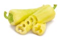 Sliced long yellow pepper