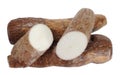 Sliced manioc Royalty Free Stock Photo