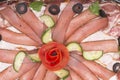 Sliced meat dish Royalty Free Stock Photo