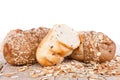 Sliced of multigrain bread Royalty Free Stock Photo