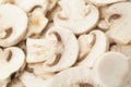 Sliced mushrooms packaged Royalty Free Stock Photo