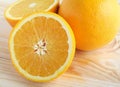 Sliced navel orange Royalty Free Stock Photo