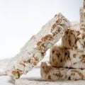 Sliced Oatmeal Bread on Wooden Table close-up