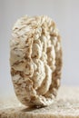 Sliced Oatmeal Bread on Wooden Table close-up