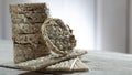 Sliced Oatmeal Bread on Wooden Table close-up