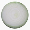 Sliced onion isolated over white Royalty Free Stock Photo