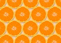 Sliced orange fruits texture abstract background
