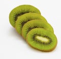 Sliced organic kiwi fruit