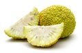 Sliced osage oranges or Maclura Royalty Free Stock Photo