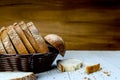 A Sliced Pain De Campagne Au Levain. Royalty Free Stock Photo