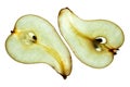 Sliced Pear Royalty Free Stock Photo