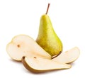 Sliced pear Royalty Free Stock Photo