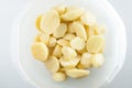 Sliced, peeled raw potatoes in a bowl Royalty Free Stock Photo