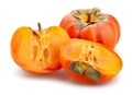 Sliced persimmon Royalty Free Stock Photo