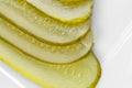 Sliced pickles Royalty Free Stock Photo