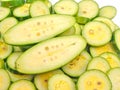 Sliced pieces of pointed gourd Royalty Free Stock Photo
