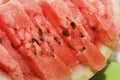 Sliced pieces of watermelon. Close-up Royalty Free Stock Photo