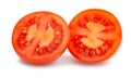 Sliced plum tomato Royalty Free Stock Photo