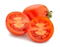 Sliced plum tomato Royalty Free Stock Photo